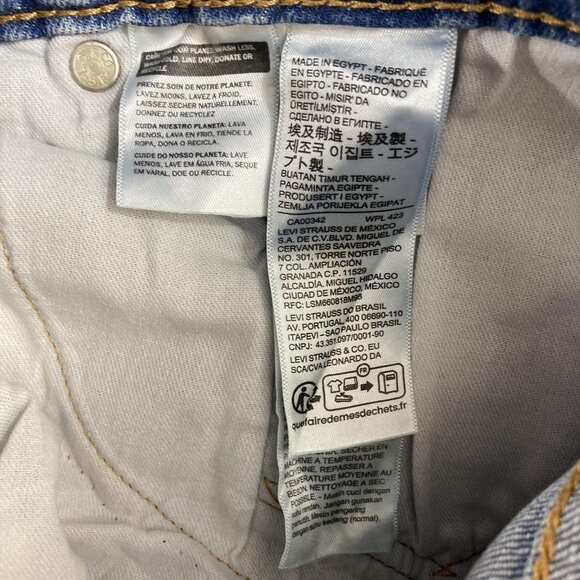 Levi's 541 Athletic Taper Jeans Mens 34x32 Light Wash Stretch Denim Eco Ease - Picture 12 of 16